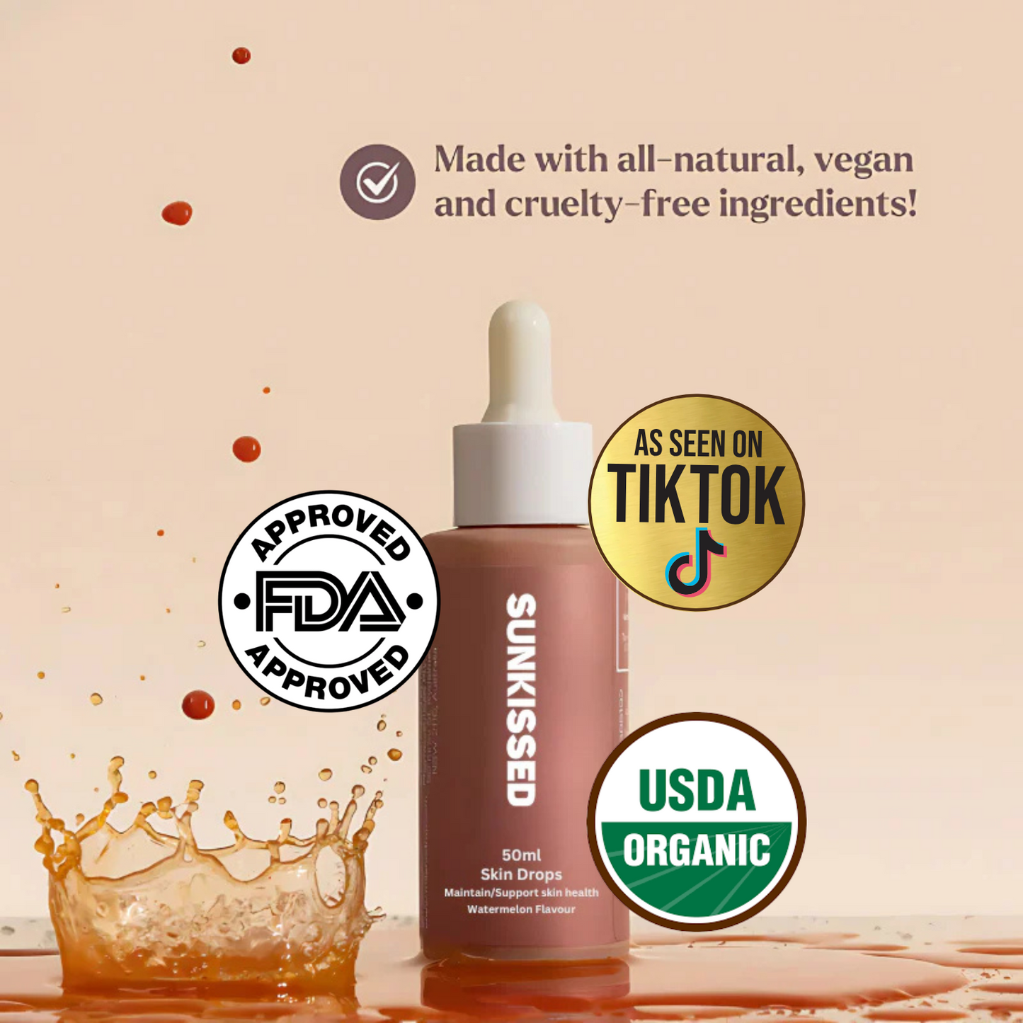 SunKissed- Sunless Tanning Drops